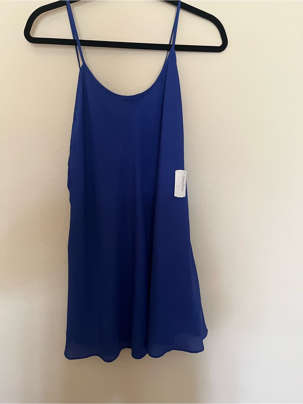 Naven NWT Royal Blue Spaghetti Strap Slip Mini Dress